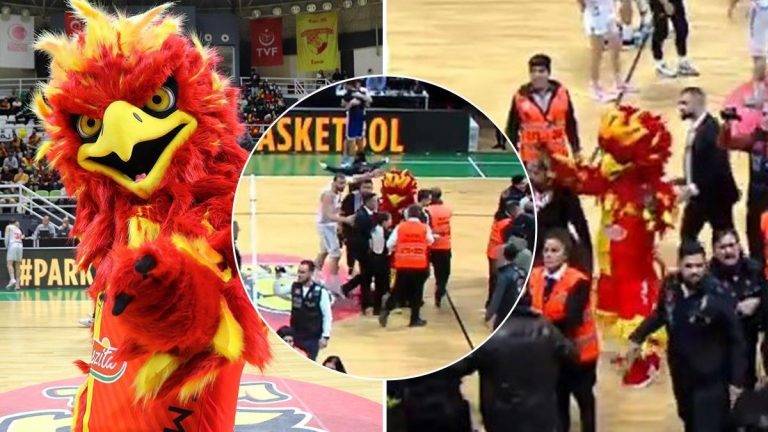 ŞAKA ETKİNLİĞİ | Göztepe’nin yeni maskotu K’ANKA ilk maçında polis oldu!