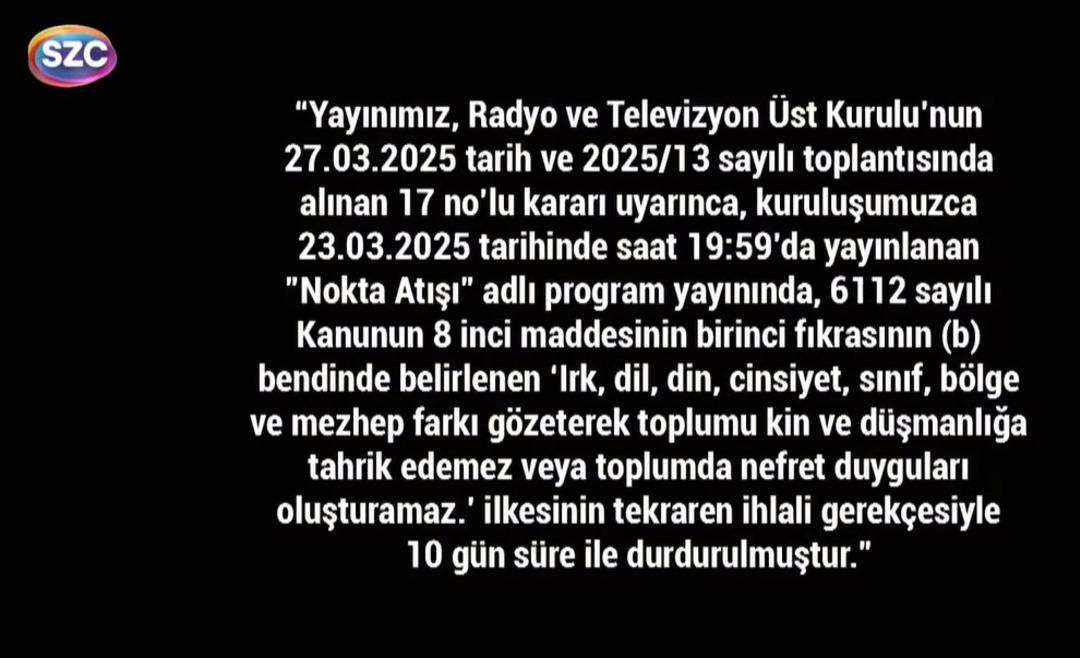TV sözcüsü 10 gün boyunca kapatıldı! Son birkaç dakika içinde siyah beyaz yayın yapıyorlar 3